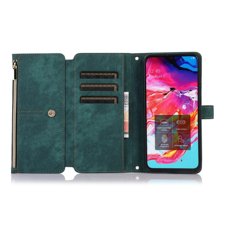 For Samsung Galaxy A70 / A70s Dream 9-Card Wallet Zipper Bag Leather Phone Case