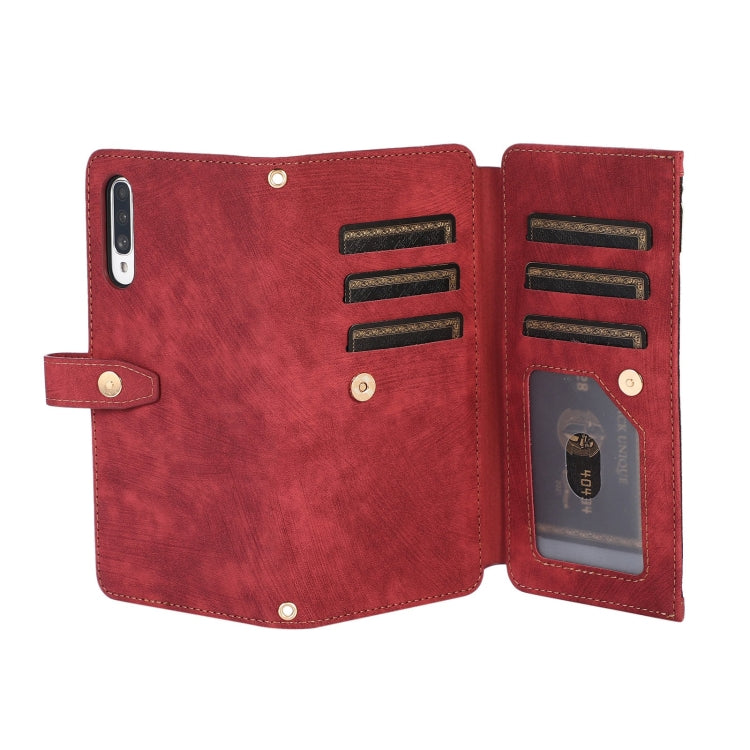 For Samsung Galaxy A70 / A70s Dream 9-Card Wallet Zipper Bag Leather Phone Case