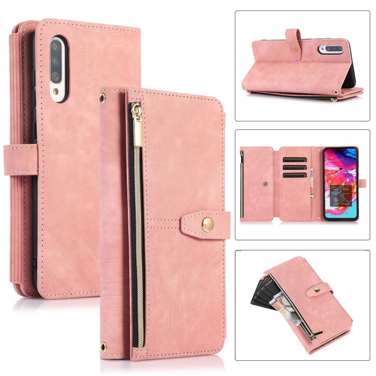 For Samsung Galaxy A70 / A70s Dream 9-Card Wallet Zipper Bag Leather Phone Case