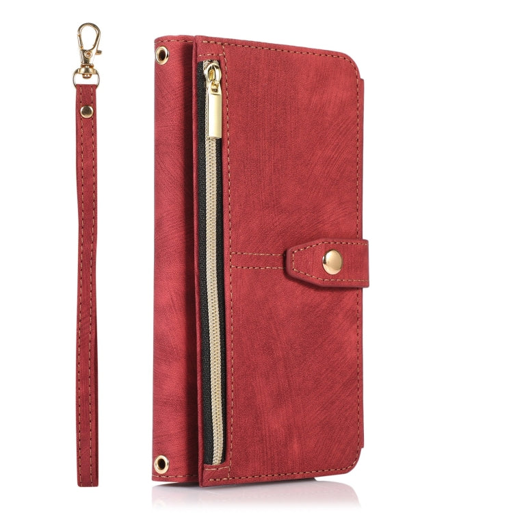 For Samsung Galaxy A20 / A30 Dream 9-Card Wallet Zipper Bag Leather Phone Case