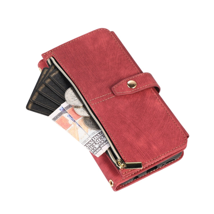 For Samsung Galaxy A20 / A30 Dream 9-Card Wallet Zipper Bag Leather Phone Case