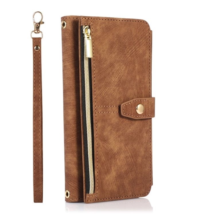 For Samsung Galaxy A20 / A30 Dream 9-Card Wallet Zipper Bag Leather Phone Case