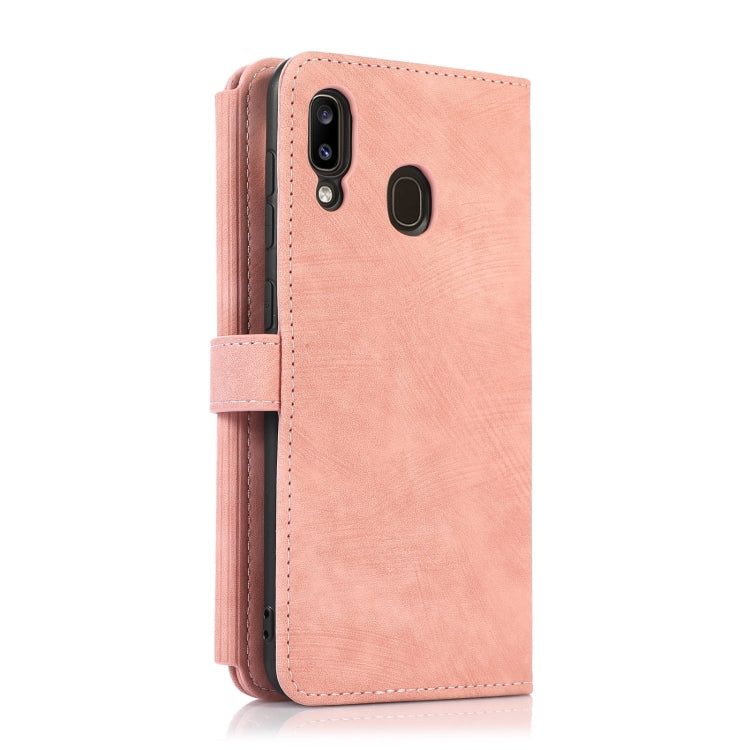 For Samsung Galaxy A20 / A30 Dream 9-Card Wallet Zipper Bag Leather Phone Case