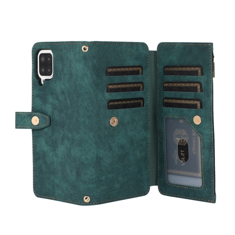 For Samsung Galaxy A12 4G / 5G Dream 9-Card Wallet Zipper Bag Leather Phone Case