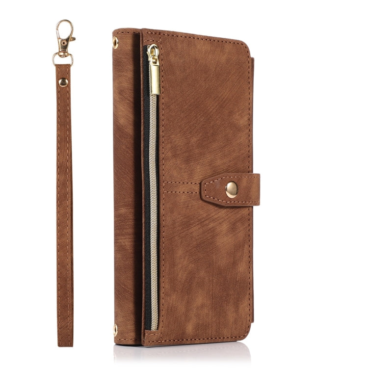 For Samsung Galaxy A12 4G / 5G Dream 9-Card Wallet Zipper Bag Leather Phone Case