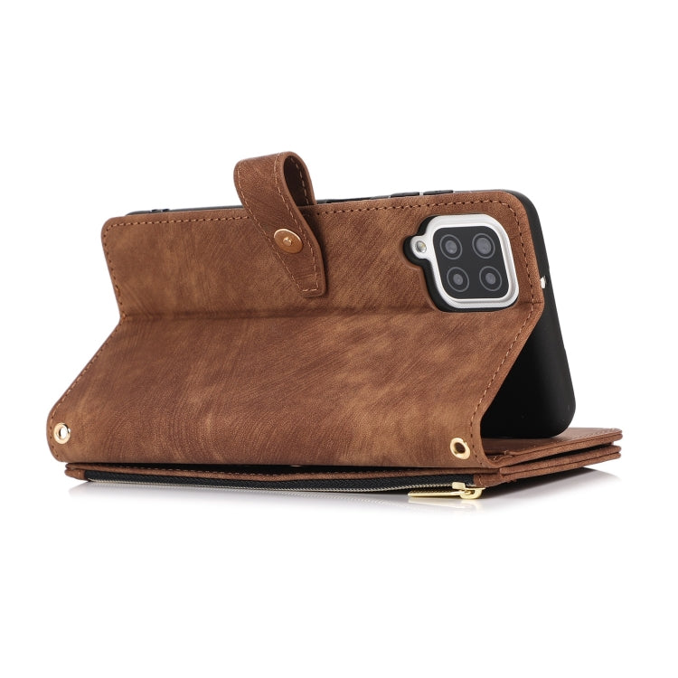 For Samsung Galaxy A12 4G / 5G Dream 9-Card Wallet Zipper Bag Leather Phone Case
