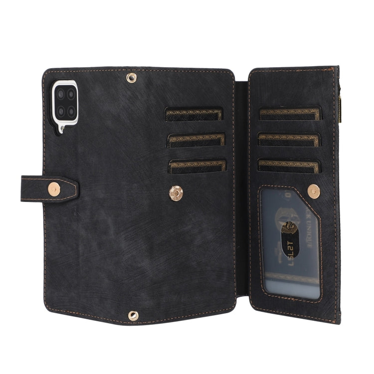 For Samsung Galaxy A12 4G / 5G Dream 9-Card Wallet Zipper Bag Leather Phone Case