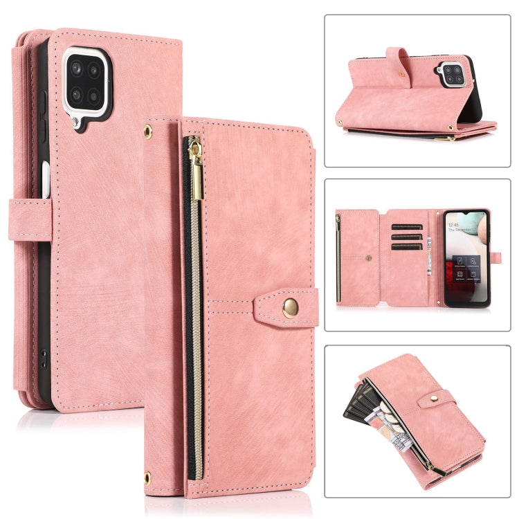 For Samsung Galaxy A12 4G / 5G Dream 9-Card Wallet Zipper Bag Leather Phone Case