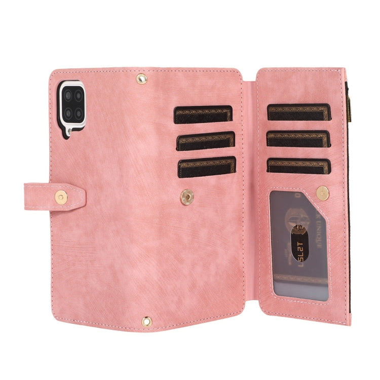 For Samsung Galaxy A12 4G / 5G Dream 9-Card Wallet Zipper Bag Leather Phone Case