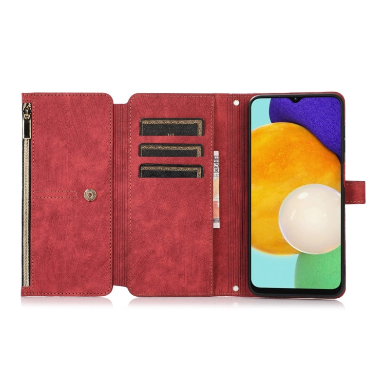 For Samsung Galaxy A13 4G / 5G / A04 / A04s Dream 9-Card Wallet Zipper Bag Leather Phone Case