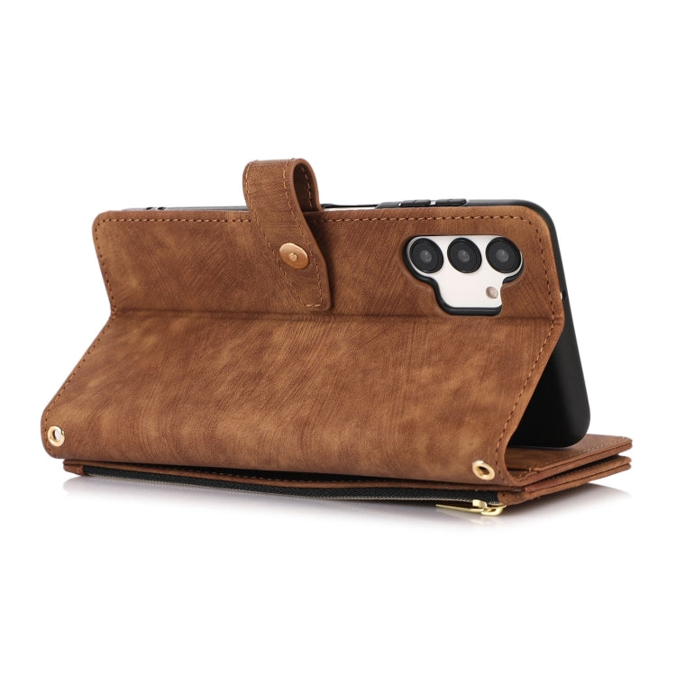 For Samsung Galaxy A13 4G / 5G / A04 / A04s Dream 9-Card Wallet Zipper Bag Leather Phone Case