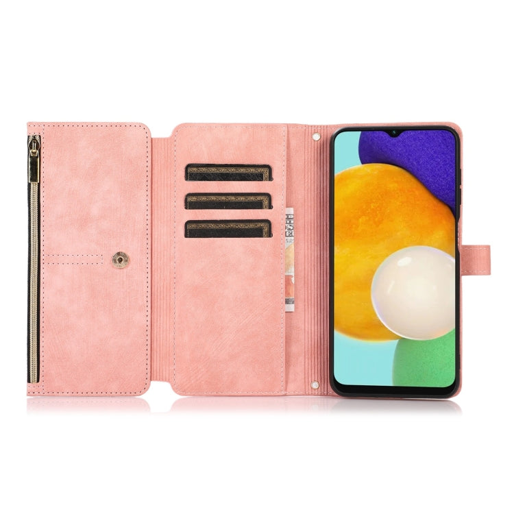 For Samsung Galaxy A13 4G / 5G / A04 / A04s Dream 9-Card Wallet Zipper Bag Leather Phone Case