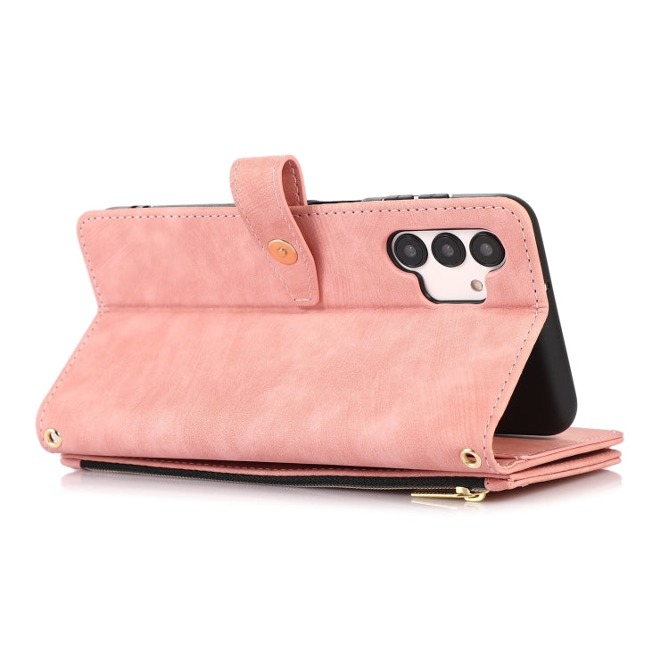 For Samsung Galaxy A13 4G / 5G / A04 / A04s Dream 9-Card Wallet Zipper Bag Leather Phone Case