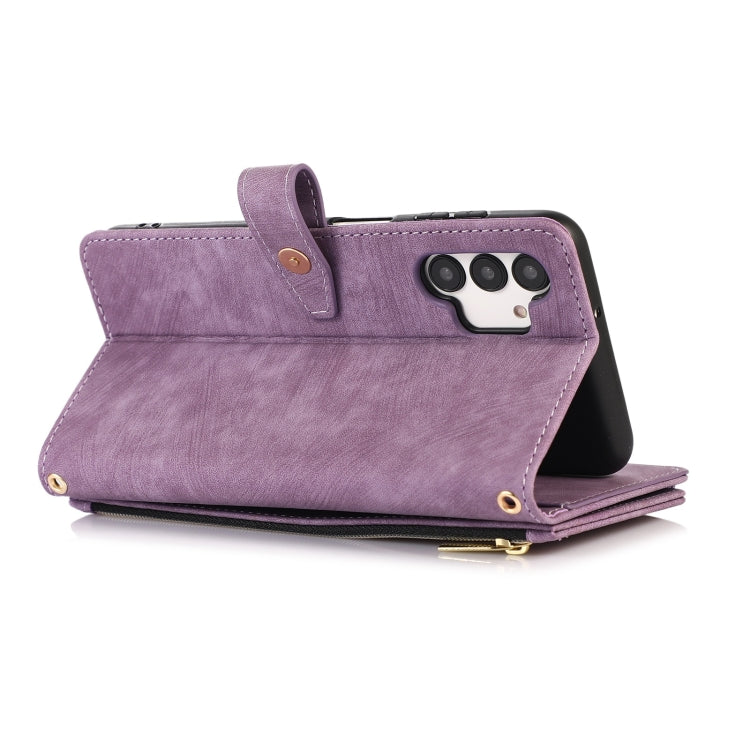 For Samsung Galaxy A13 4G / 5G / A04 / A04s Dream 9-Card Wallet Zipper Bag Leather Phone Case