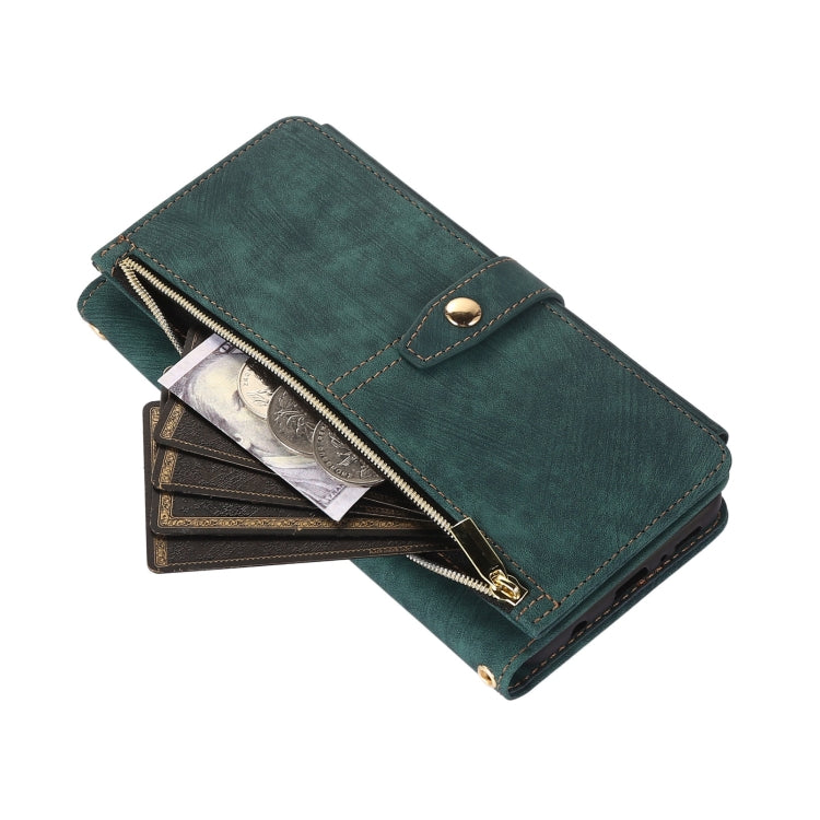 For Samsung Galaxy A21s Dream 9-Card Wallet Zipper Bag Leather Phone Case