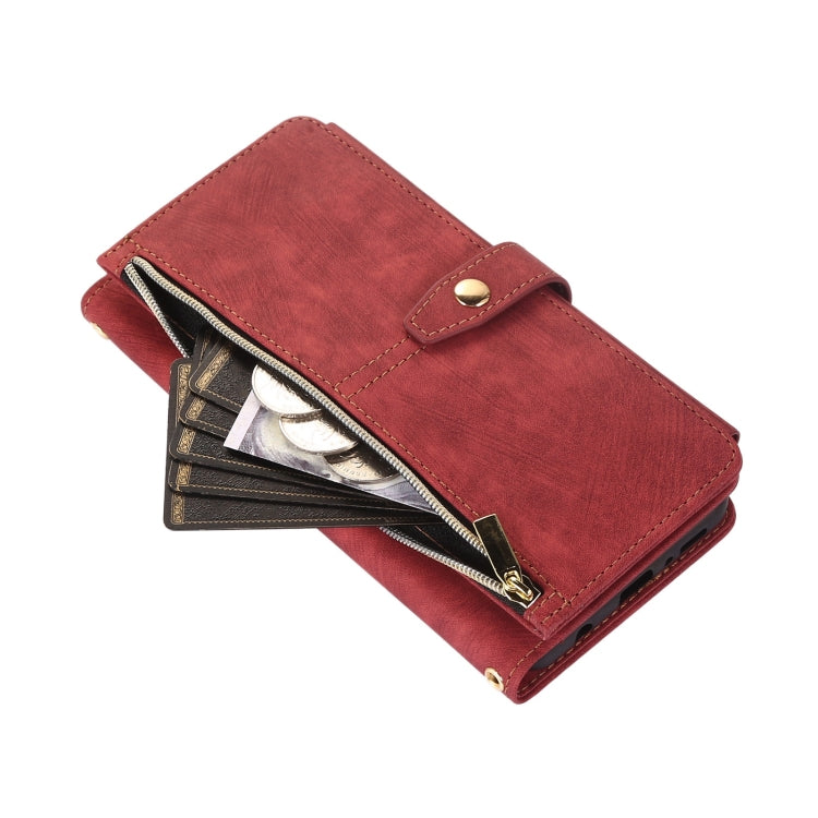 For Samsung Galaxy A21s Dream 9-Card Wallet Zipper Bag Leather Phone Case
