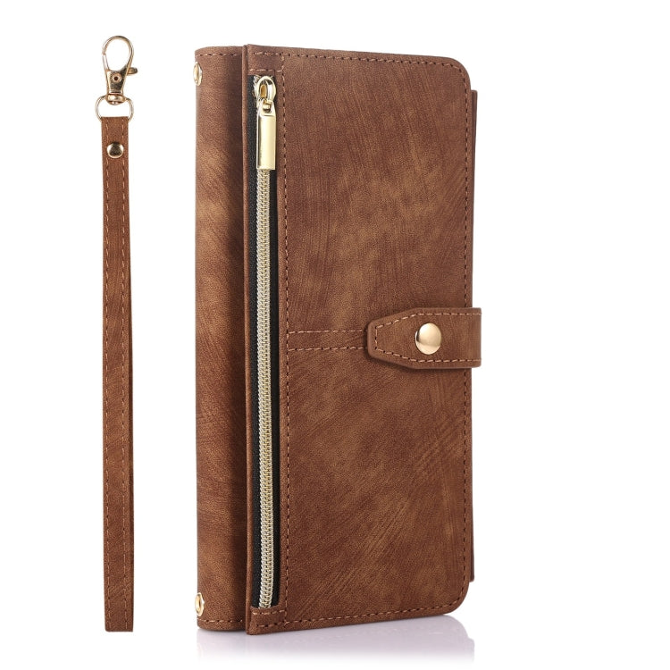 For Samsung Galaxy A21s Dream 9-Card Wallet Zipper Bag Leather Phone Case