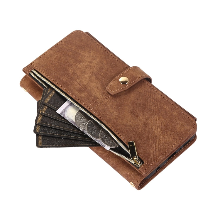 For Samsung Galaxy A21s Dream 9-Card Wallet Zipper Bag Leather Phone Case