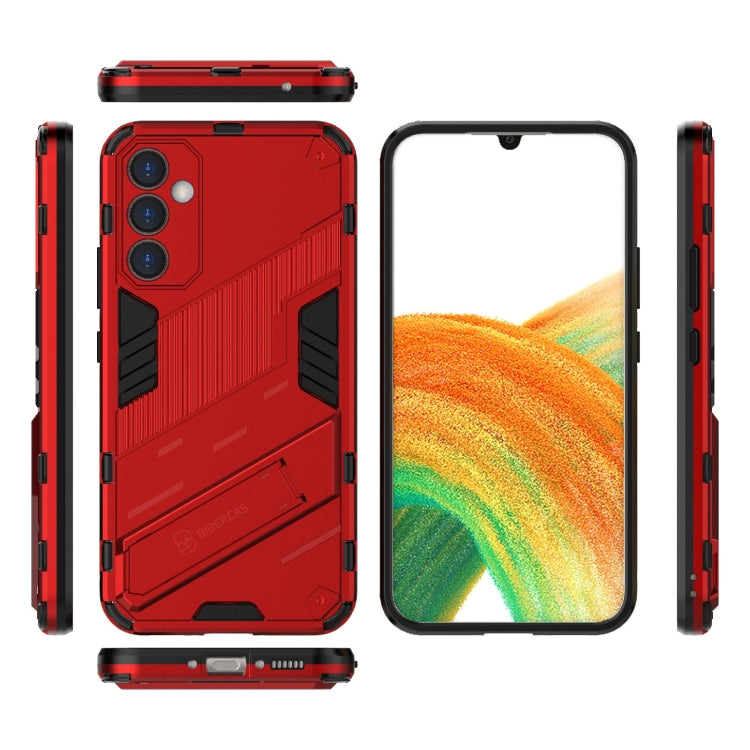 For Samsung Galaxy A34 5G Punk Armor 2 in 1 PC + TPU Phone Case
