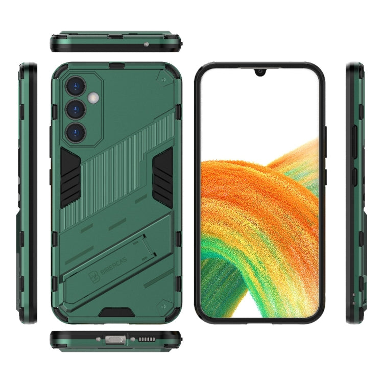 For Samsung Galaxy A34 5G Punk Armor 2 in 1 PC + TPU Phone Case