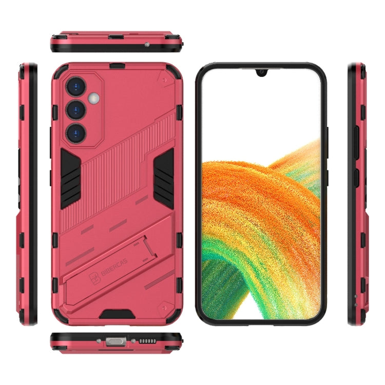For Samsung Galaxy A34 5G Punk Armor 2 in 1 PC + TPU Phone Case