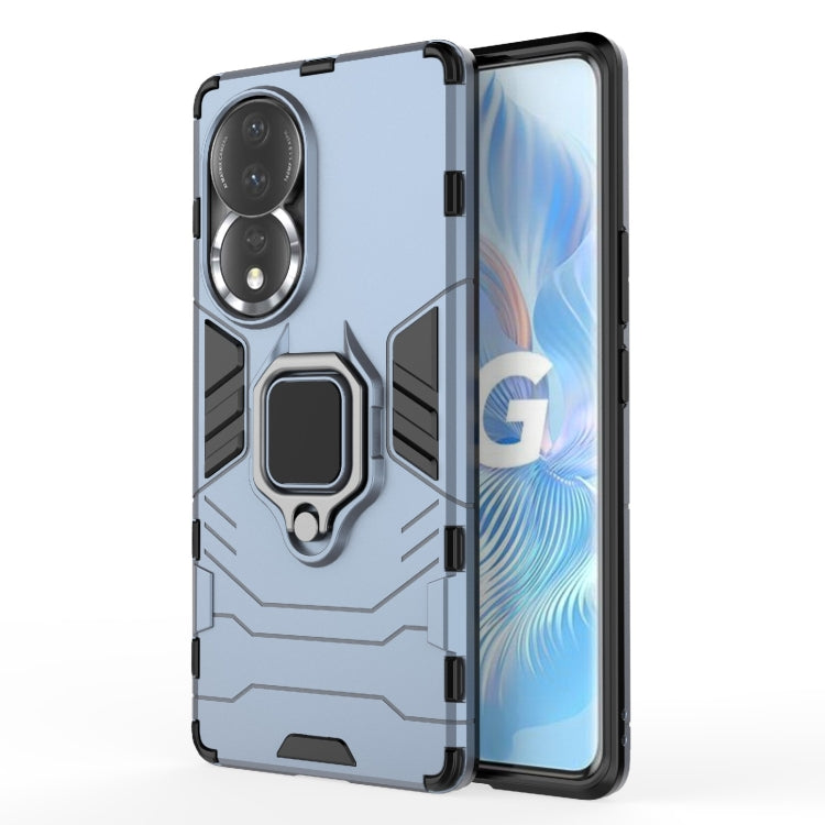 For Honor 80 Shockproof PC + TPU Phone Case with Magnetic Ring Holder