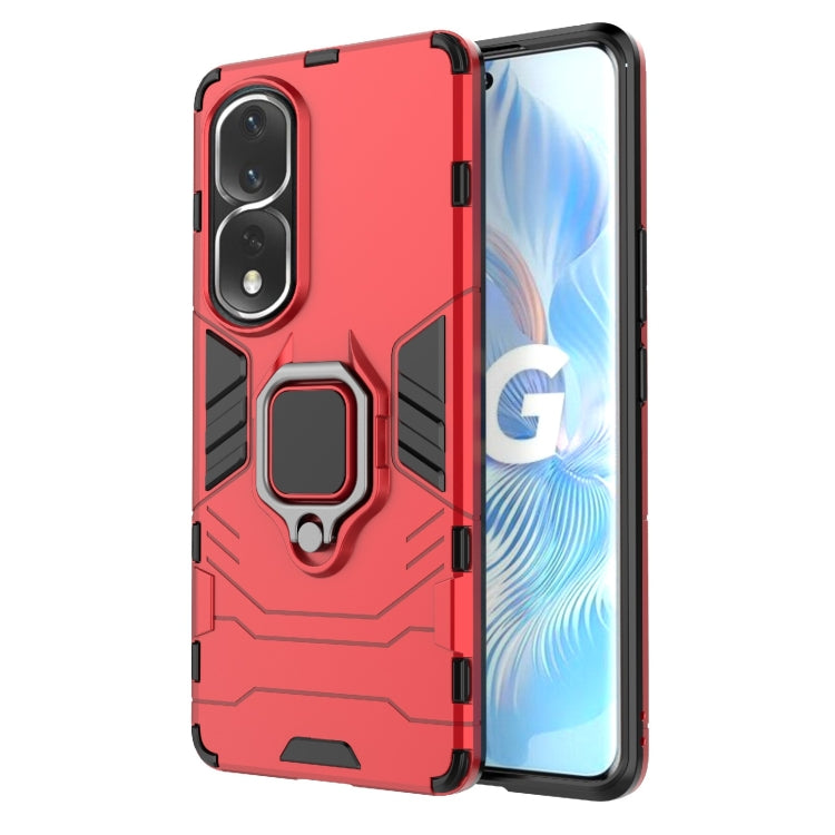 For Honor 80 Pro Shockproof PC + TPU Phone Case with Magnetic Ring Holder