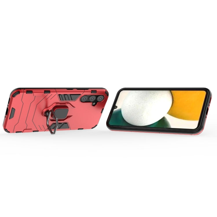 For Samsung Galaxy A34 5G Shockproof PC + TPU Phone Case with Magnetic Ring Holder