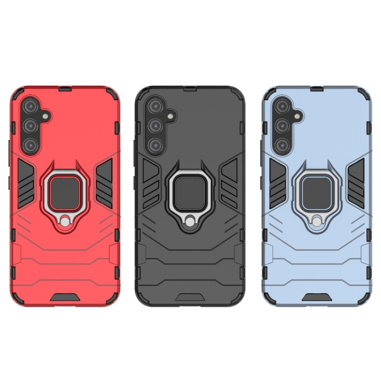 For Samsung Galaxy A34 5G Shockproof PC + TPU Phone Case with Magnetic Ring Holder