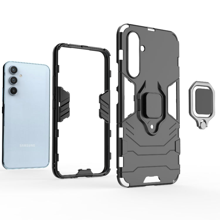 For Samsung Galaxy A54 5G Shockproof PC + TPU Phone Case with Magnetic Ring Holder