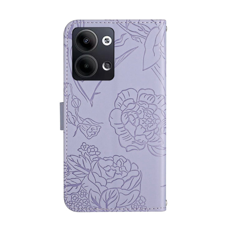 For OPPO Reno9 / Reno9 Pro HT03 Skin Feel Butterfly Embossed Flip Leather Phone Case