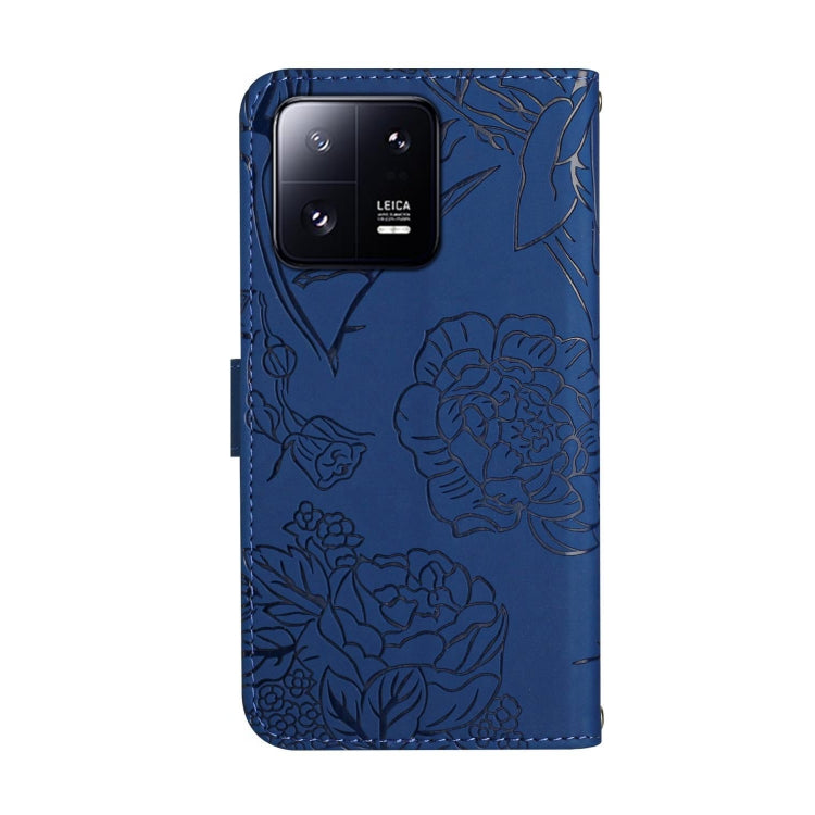 For Xiaomi 13 Pro HT03 Skin Feel Butterfly Embossed Flip Leather Phone Case