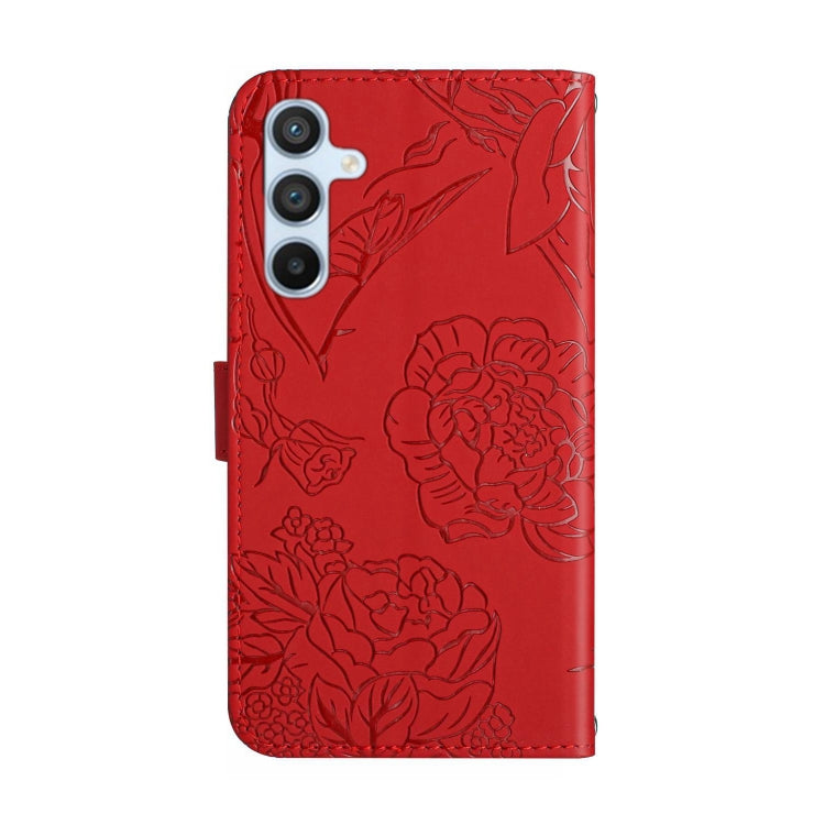 For Samsung Galaxy A34 5G HT03 Skin Feel Butterfly Embossed Flip Leather Phone Case