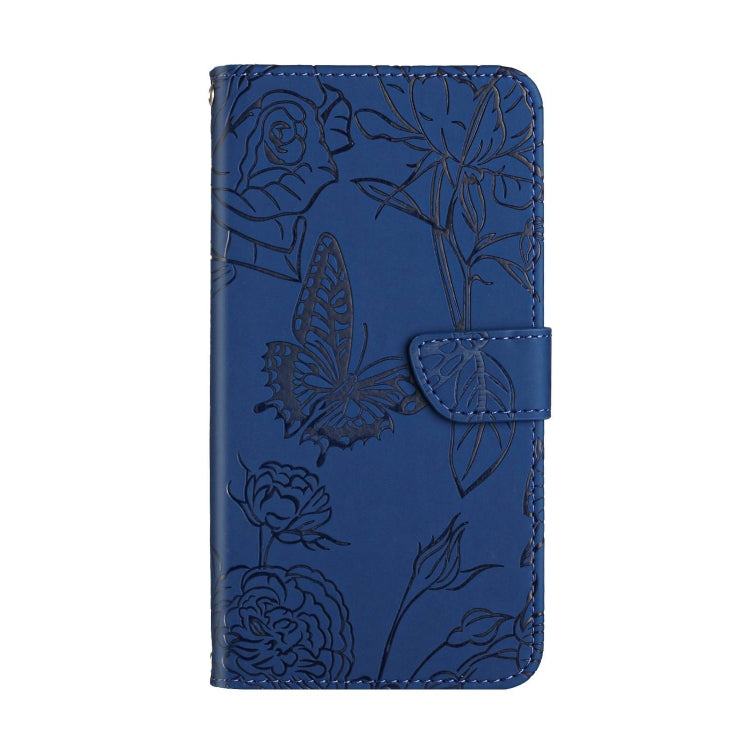 For Samsung Galaxy A34 5G HT03 Skin Feel Butterfly Embossed Flip Leather Phone Case