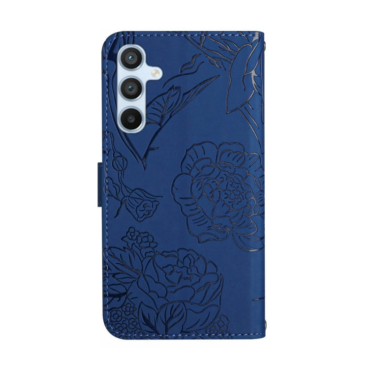 For Samsung Galaxy A34 5G HT03 Skin Feel Butterfly Embossed Flip Leather Phone Case