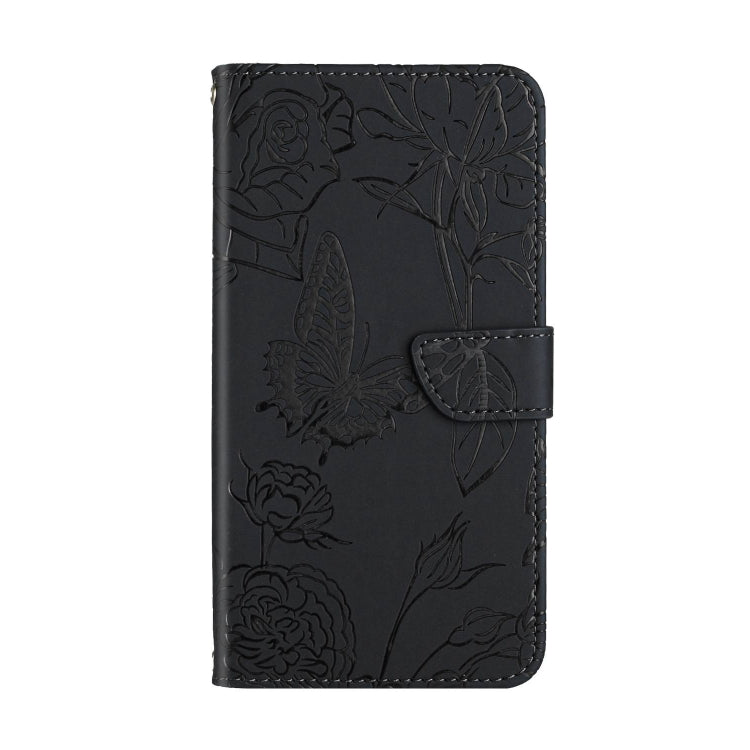 For Samsung Galaxy A34 5G HT03 Skin Feel Butterfly Embossed Flip Leather Phone Case