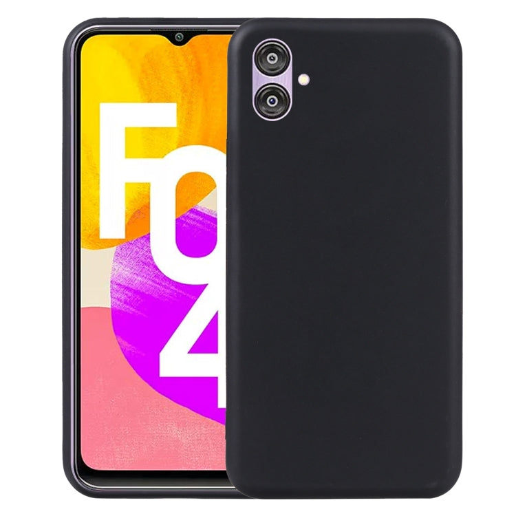 For Samsung Galaxy F04 TPU Phone Case(Black)