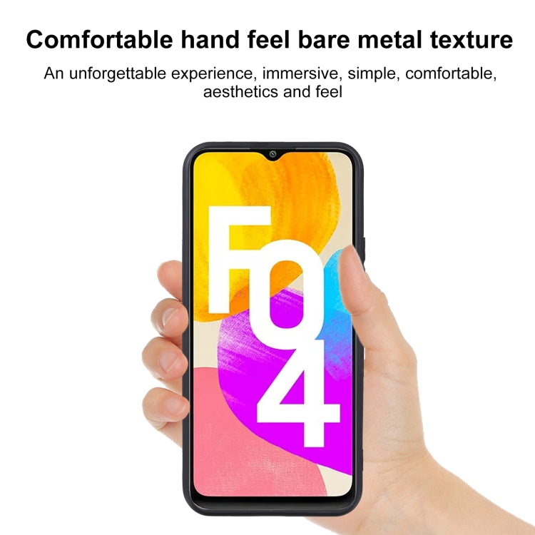 For Samsung Galaxy F04 TPU Phone Case(Black)