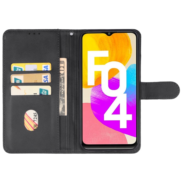 For Samsung Galaxy F04 Leather Phone Case