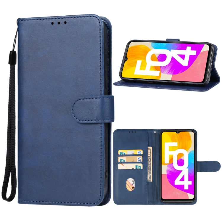 For Samsung Galaxy F04 Leather Phone Case