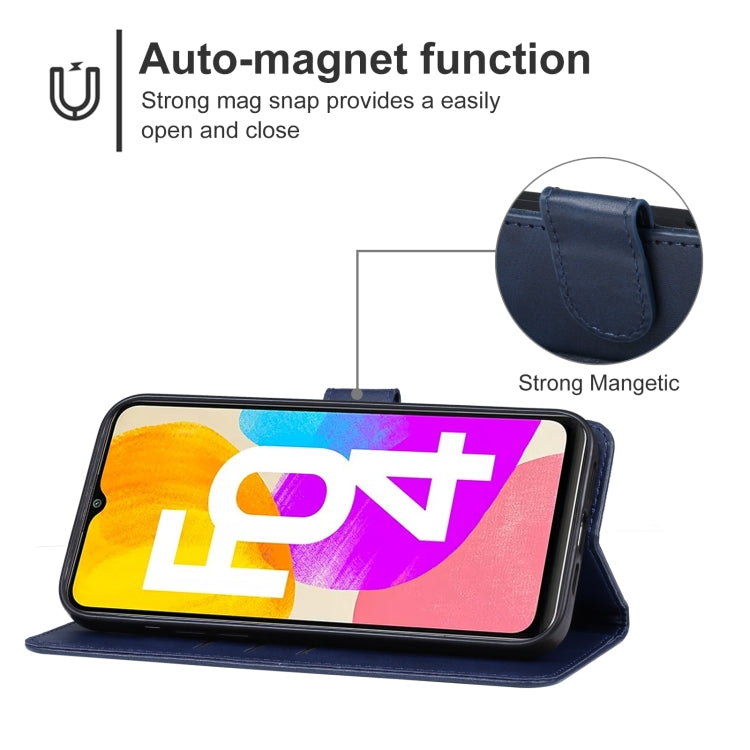 For Samsung Galaxy F04 Leather Phone Case