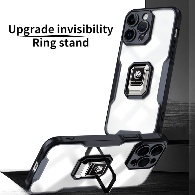 For iPhone 14 Pro Max Armor Shockproof Magnetic Ring Phone Case