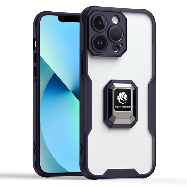 For iPhone 13 Pro Armor Shockproof Magnetic Ring Phone Case