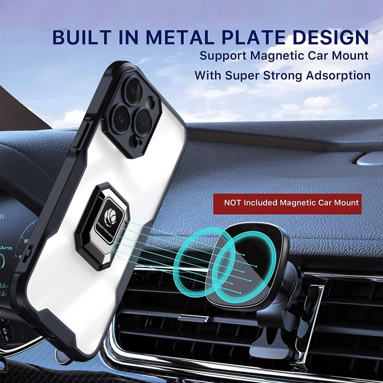 For iPhone 13 Pro Armor Shockproof Magnetic Ring Phone Case