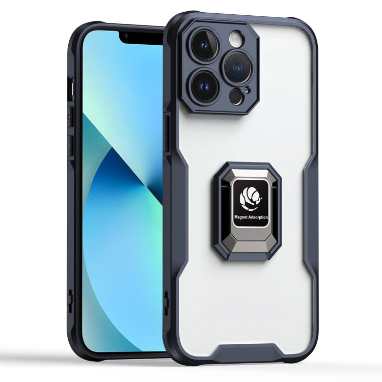 For iPhone 13 Pro Max Armor Shockproof Magnetic Ring Phone Case