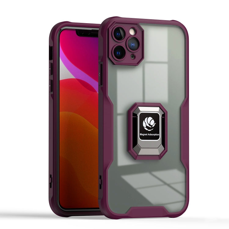 For iPhone 12 Pro Max Armor Shockproof Magnetic Ring Phone Case