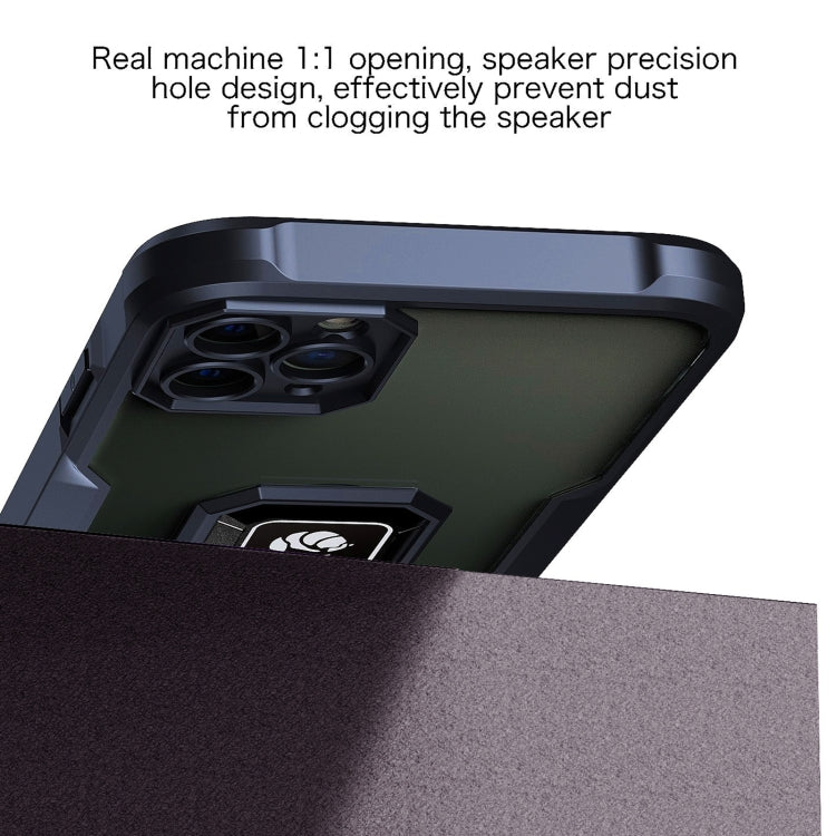 For iPhone 12 Pro Max Armor Shockproof Magnetic Ring Phone Case