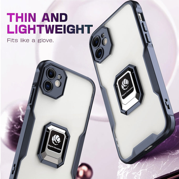 For iPhone 11 Armor Shockproof Magnetic Ring Phone Case