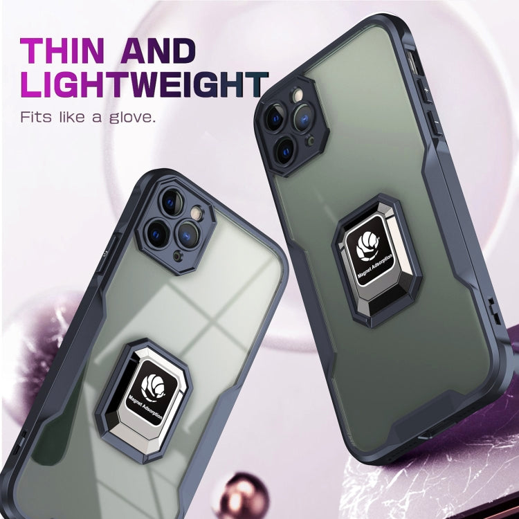 For iPhone 11 Pro Max Armor Shockproof Magnetic Ring Phone Case