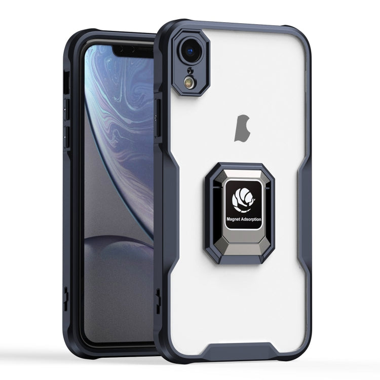 For iPhone XR Armor Shockproof Magnetic Ring Phone Case